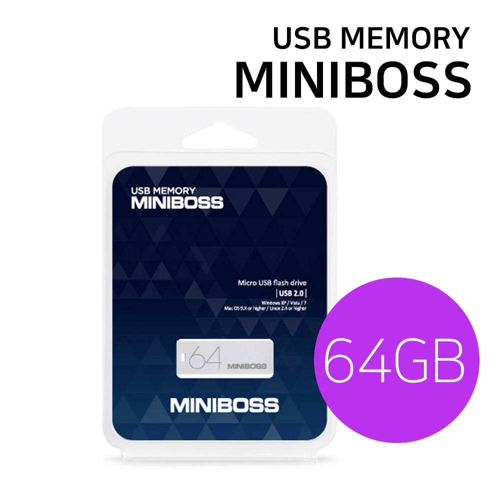 [스틱USB 64G]USB메모리 카드 (MINIBOSS) 64GB
